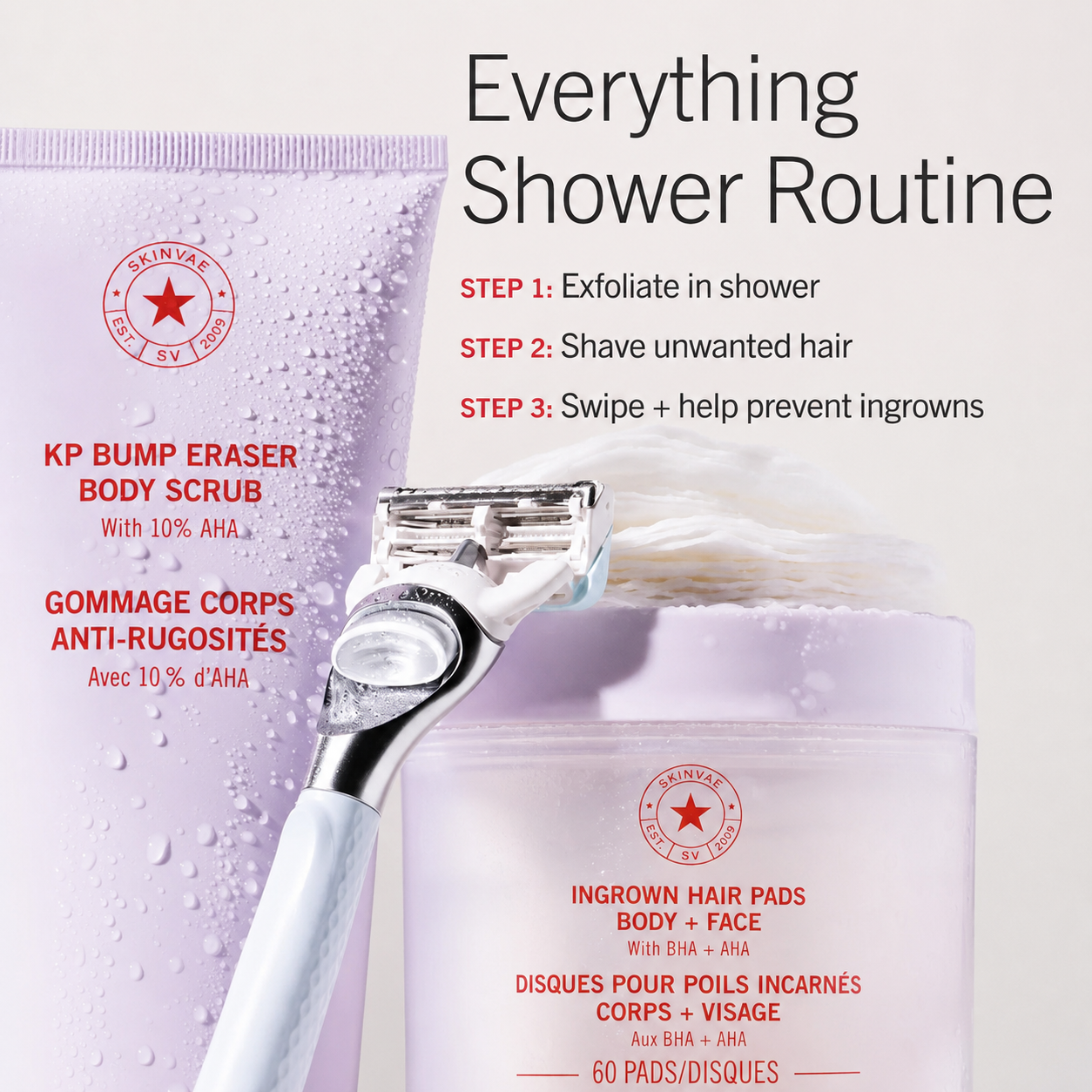 Ingrown Hair Pads with BHA + AHA